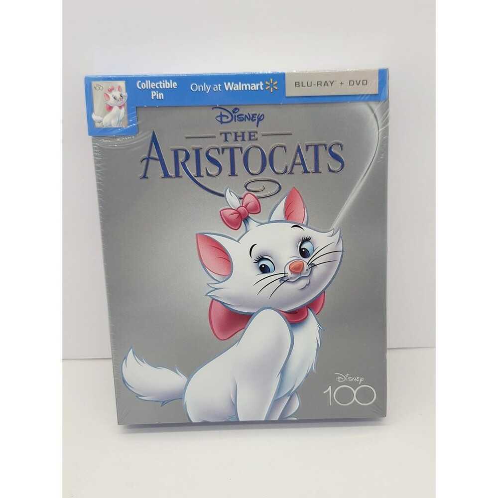 The Aristocats Blu-Ray & DVD With Collectible Pin Disney 100 Limited Edition